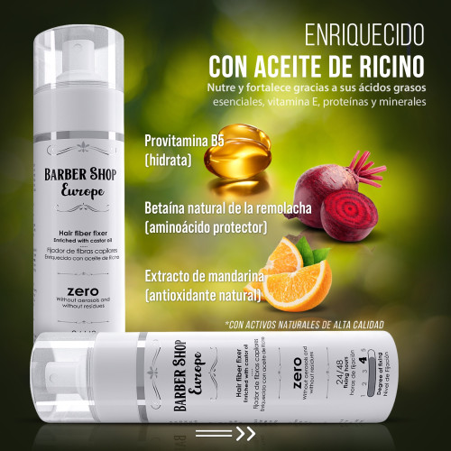 Fijador de Fibras Capilares enriquecido con aceite de ricino